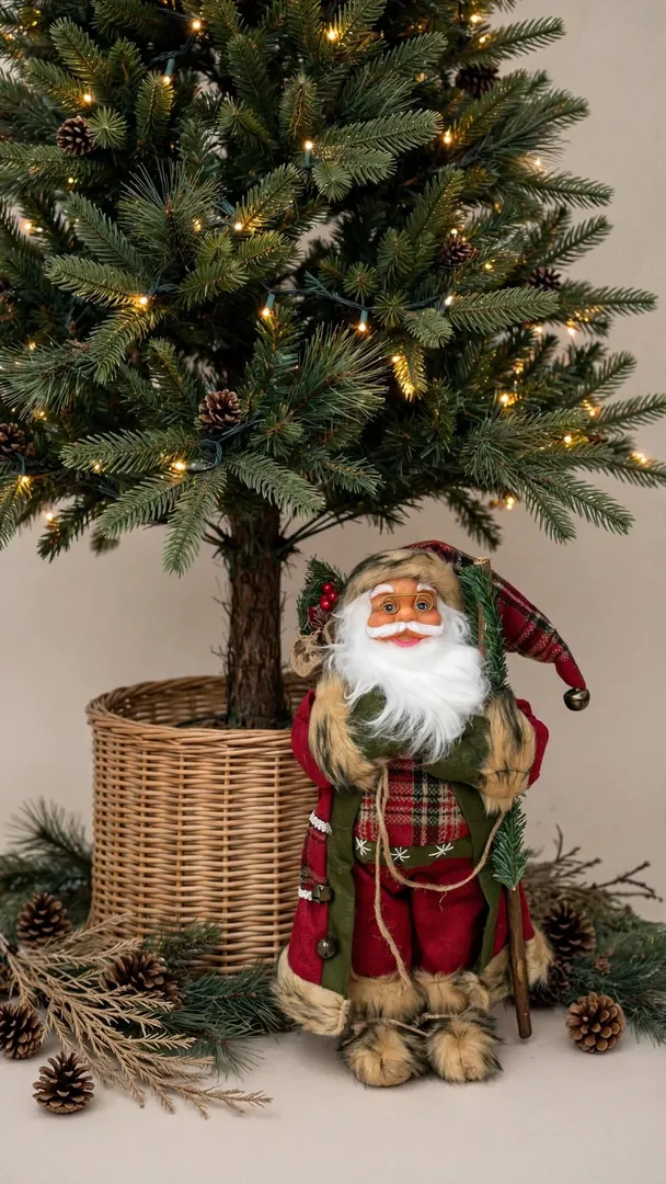 Papá Noel estilo rústico 