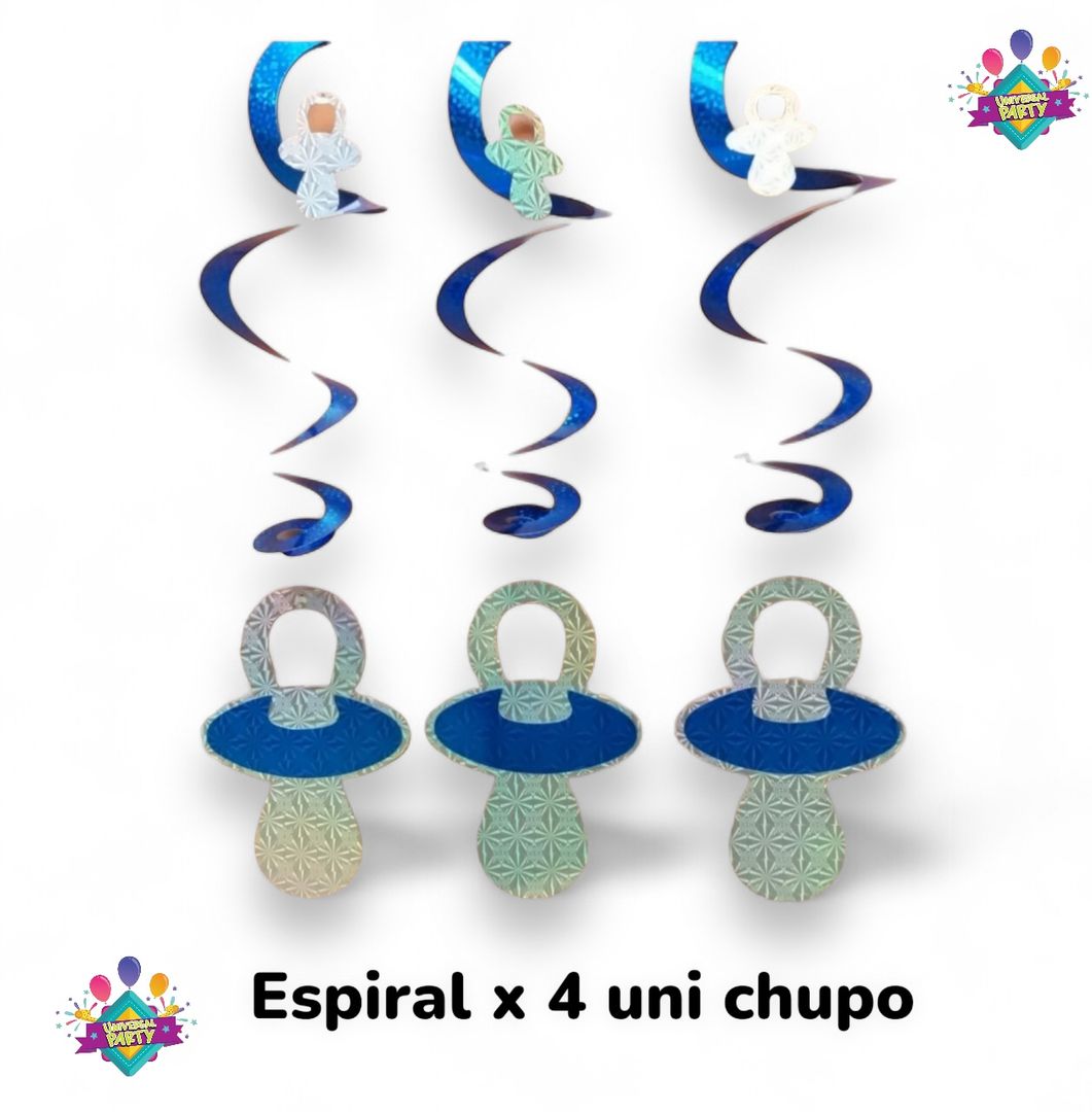 ESPIRAL CHUPO X 4 UNI