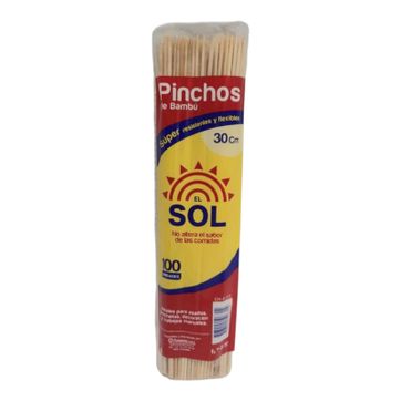 Imagen del producto  R. PALO PINCHO MADERA 30CM X 100 UND 