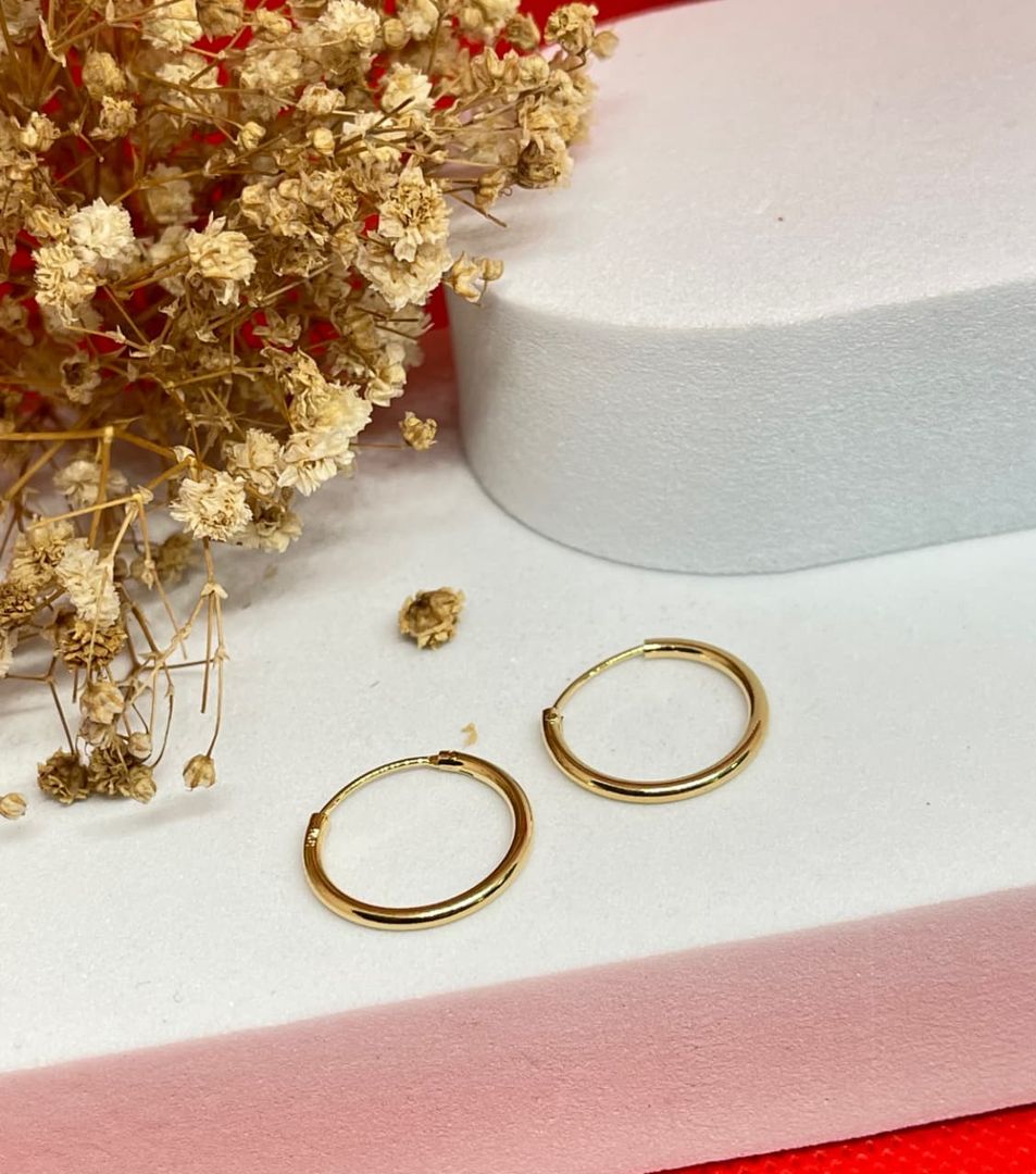 Candongas tipo piercing grandes 1.7cm