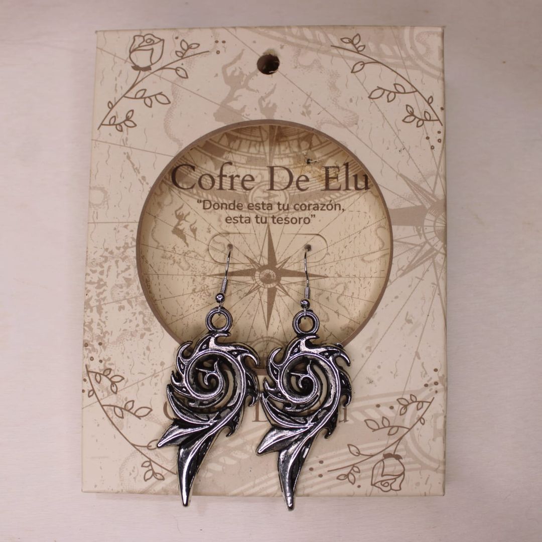 ARETES FLAMA REMOLINO