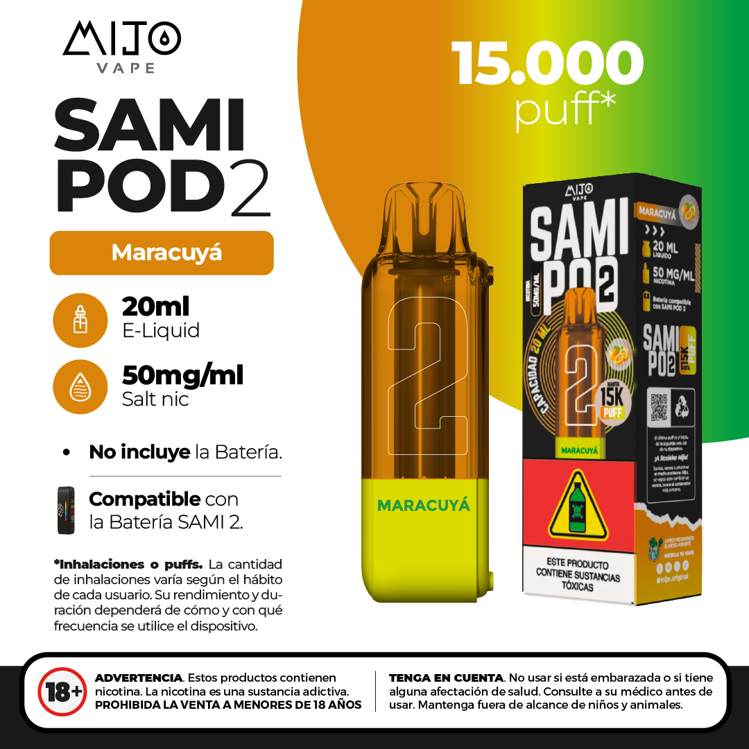 Mijo Sami Pod Maracuya 15.000 Puffs