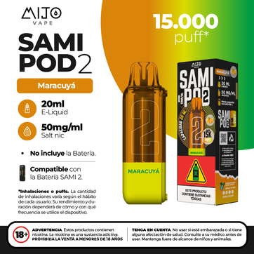 Imagen del producto Mijo Sami Pod Maracuya 15.000 Puffs