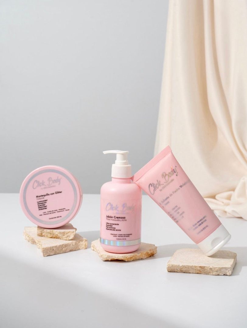 Kit corporal piel de porcelana y Glow clickhair