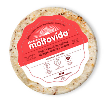 Imagen del producto AREPA MULTICEREAL X 5 UND MOLTOVIDA