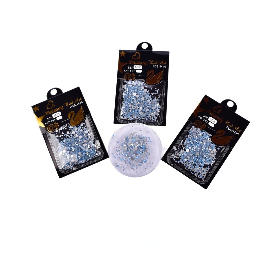 Decoración Uñas Opalo Azul/Verde