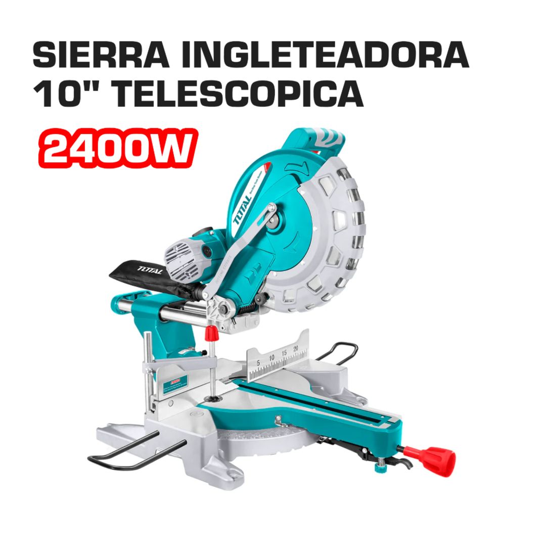 SIERRA INGLETEADORA 10" 2400W TELESCOPICA