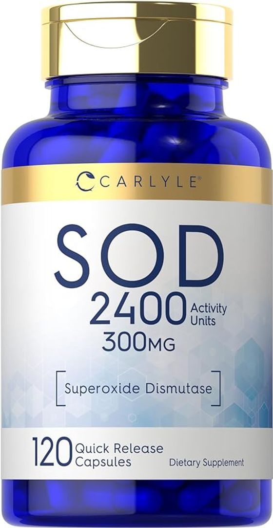 SOD 300 mg 120 unidades  Superóxido Dismutasa Carlyle