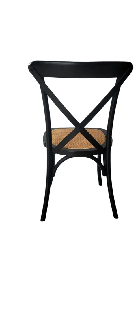 SILLAS CROSS BACK NEGRAS