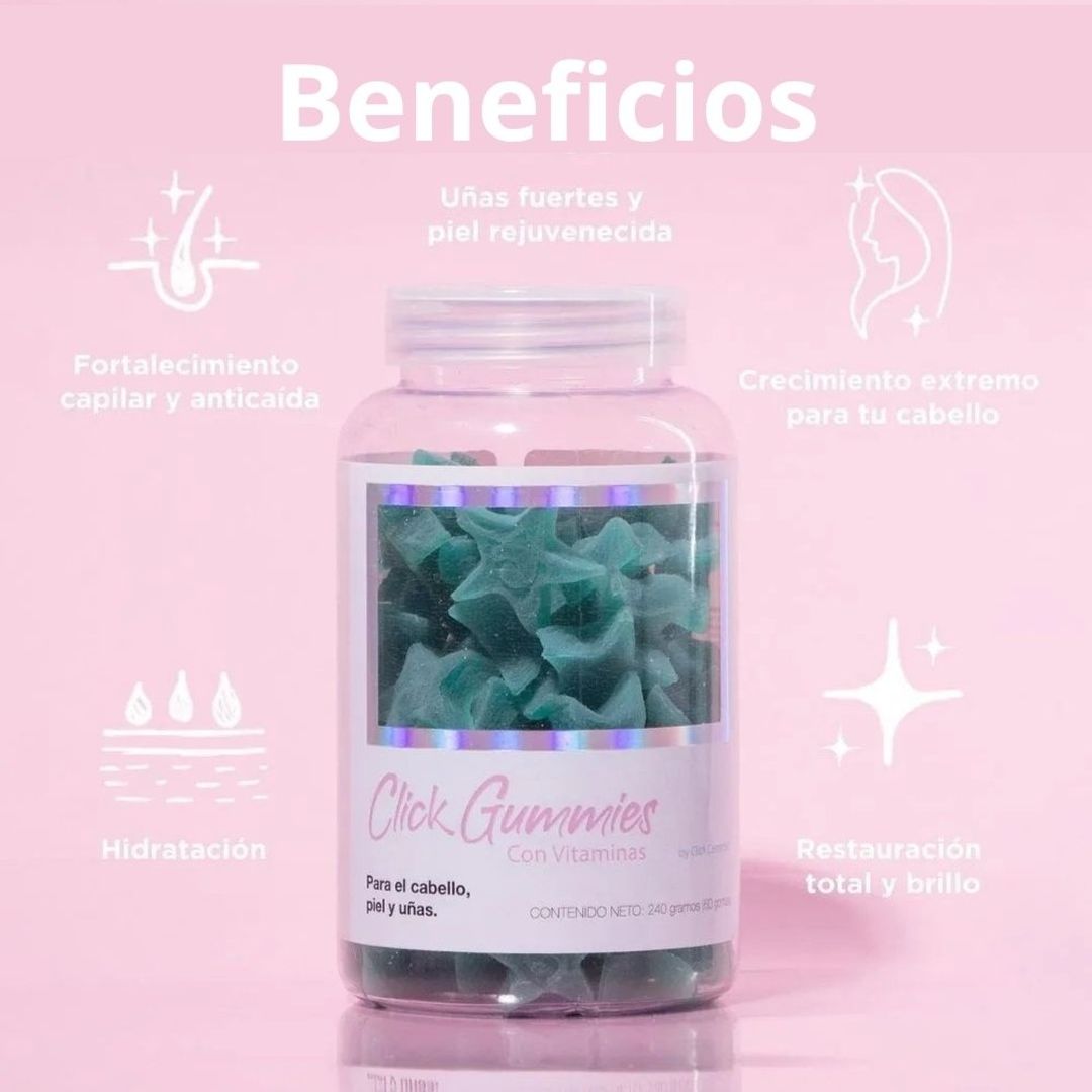Gomas de vitaminas Click hair