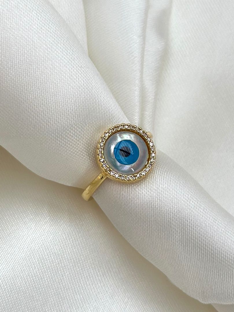 Anillo ojo turco redondo 