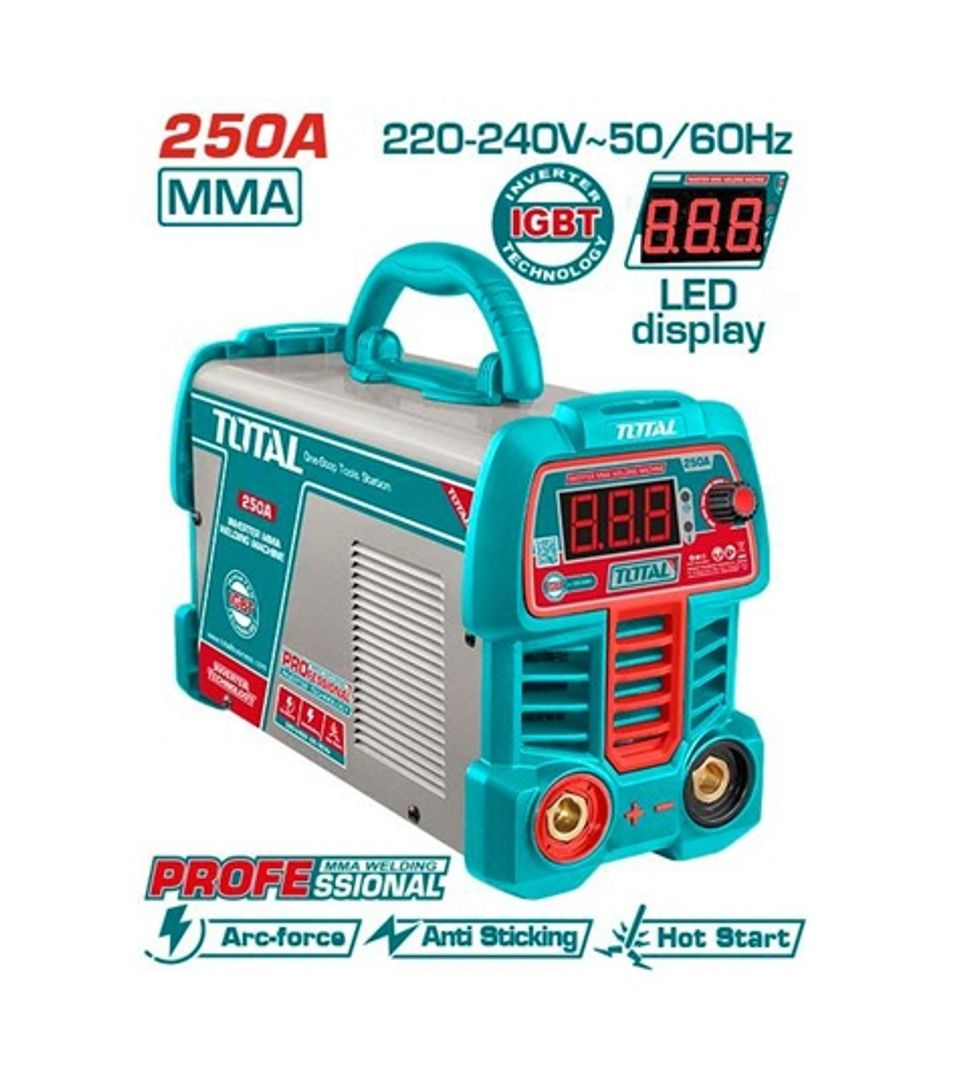 MAQUINA DE SOLDAR 250 AMP 110V/220V INVERTER 60%