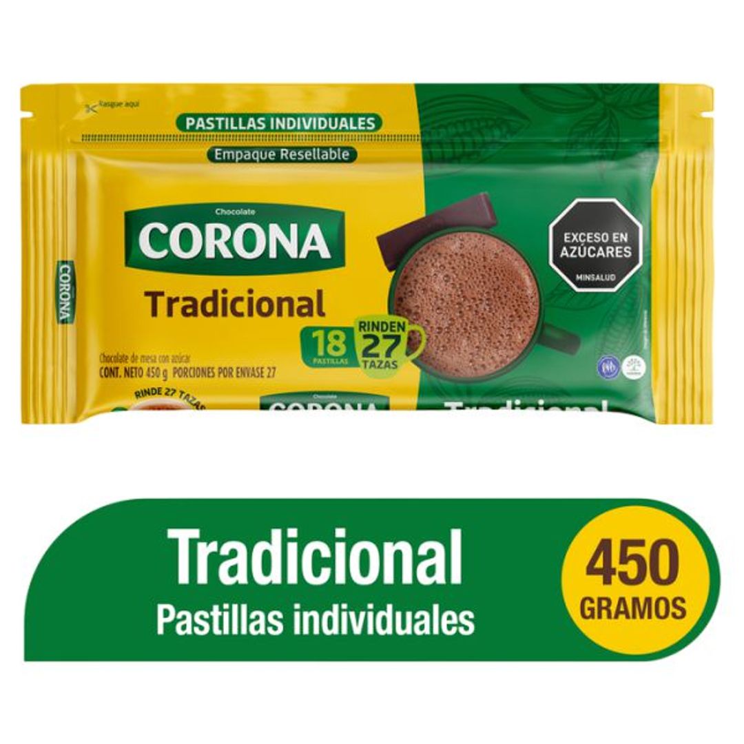 CHOCOLATE CORONA TRADICIONAL*450G