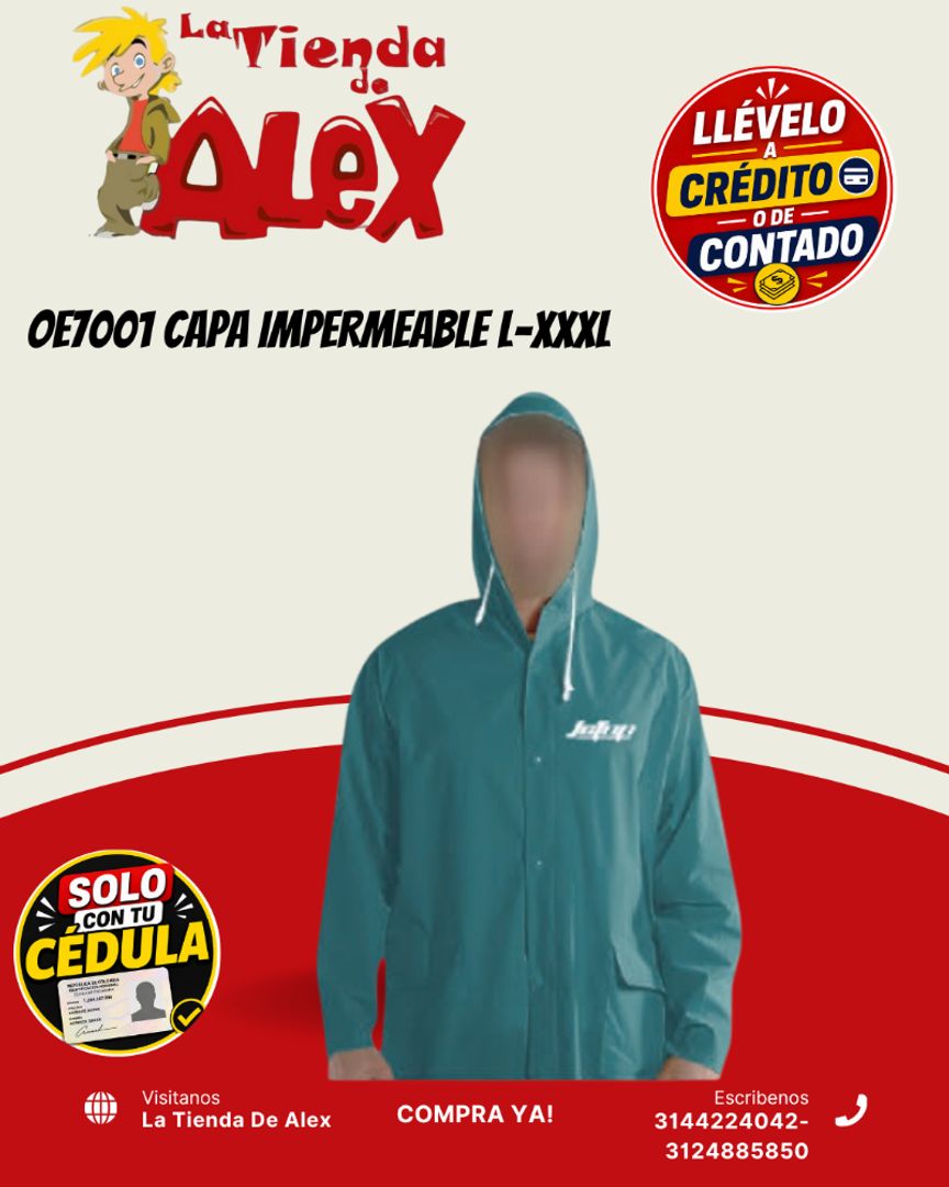 OE7001 CAPA IMPERMEABLE L-XXXL