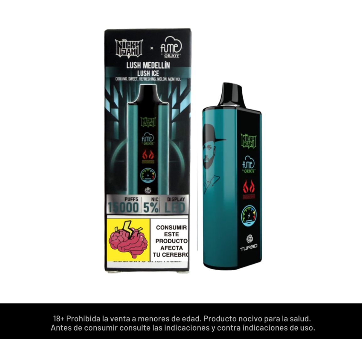 Fume Nicky Jam Lush Medellin 15.000 Puffs