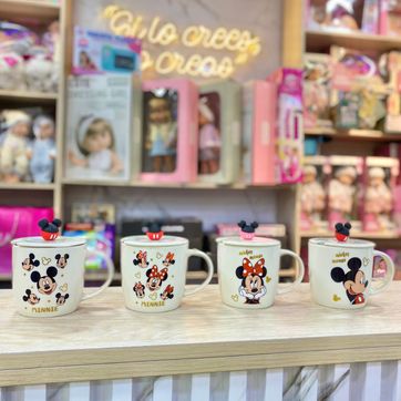 TAZA MINNIE Y MICKYE BLANCO - imagen 1