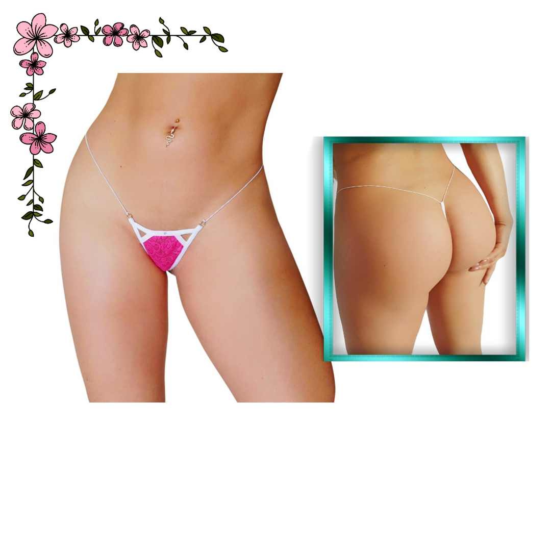 Micro tanga hilo en encaje 