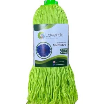 Imagen del producto TRAPERO MICROFIBRA VERDE 280 GR SIN PALO