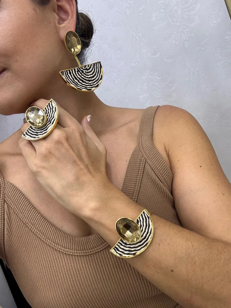 BRAZALETE BRONCE CRISTAL - ITIEL