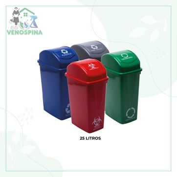 Imagen del producto PAPELERA 25 LTS VAIVEN