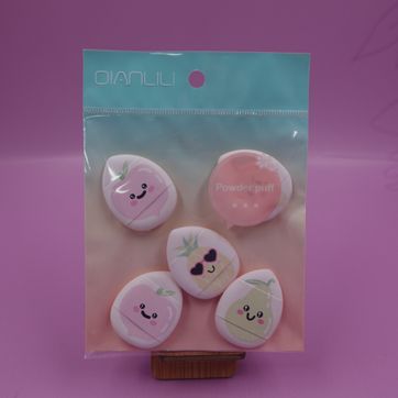 Imagen del producto BORLA DE MAQUILLAJE FRUTAS x5
