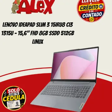Imagen del producto Lenovo IdeaPad Slim 3 15IRU8 Ci3 1315U - 15,6" FHD 8GB SSDD 512GB Linux