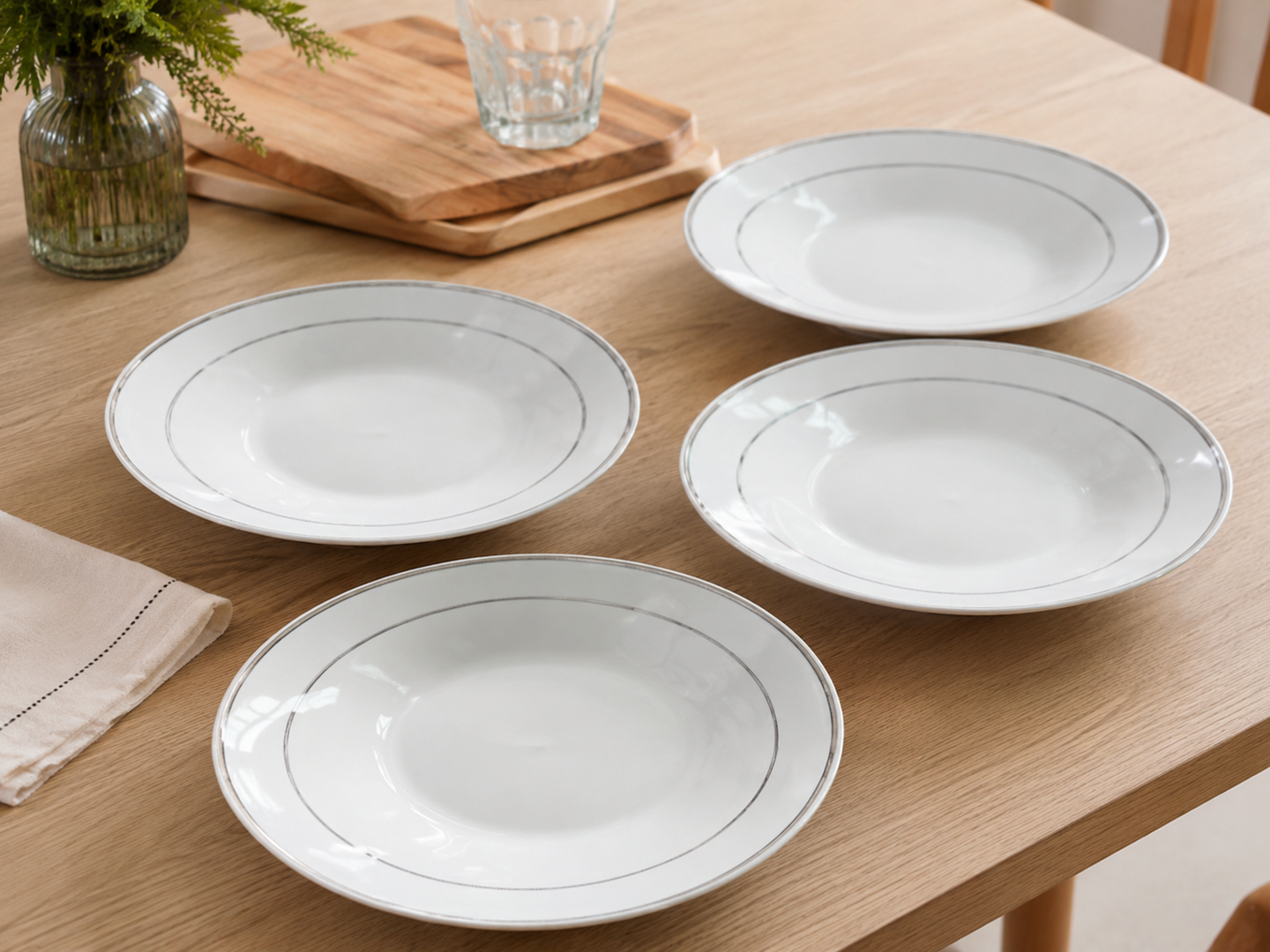 PLATO SEMI HONDO #8 TRADICIONAL "LINEA"-HAPPY