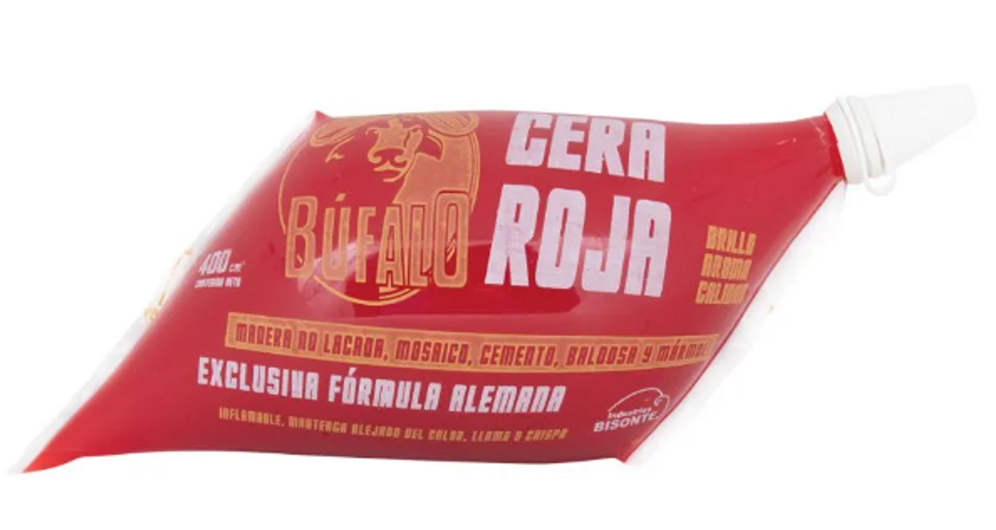 CERA ROJA*400ML BUFALO