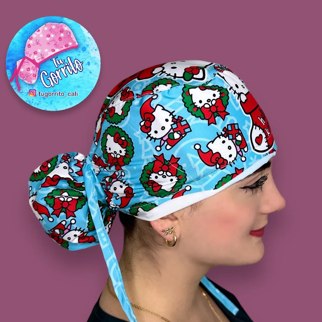 Hello kitty Navidad azul claro 