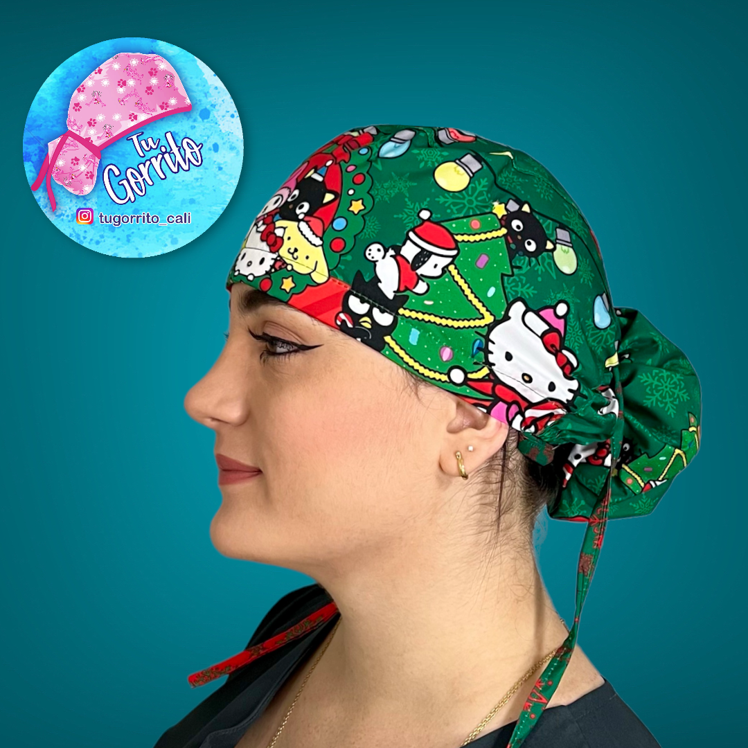 Hello kitty navidad verde 