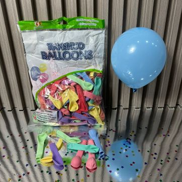 Imagen del producto GLOBO x100 R6 LATEX FASHION  AZUL MEDIO