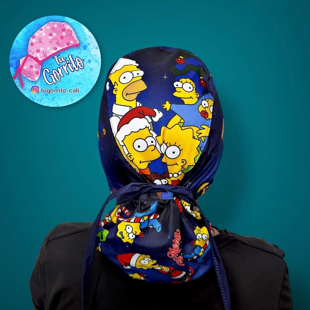 Simpsons Navidad azul oscuro 