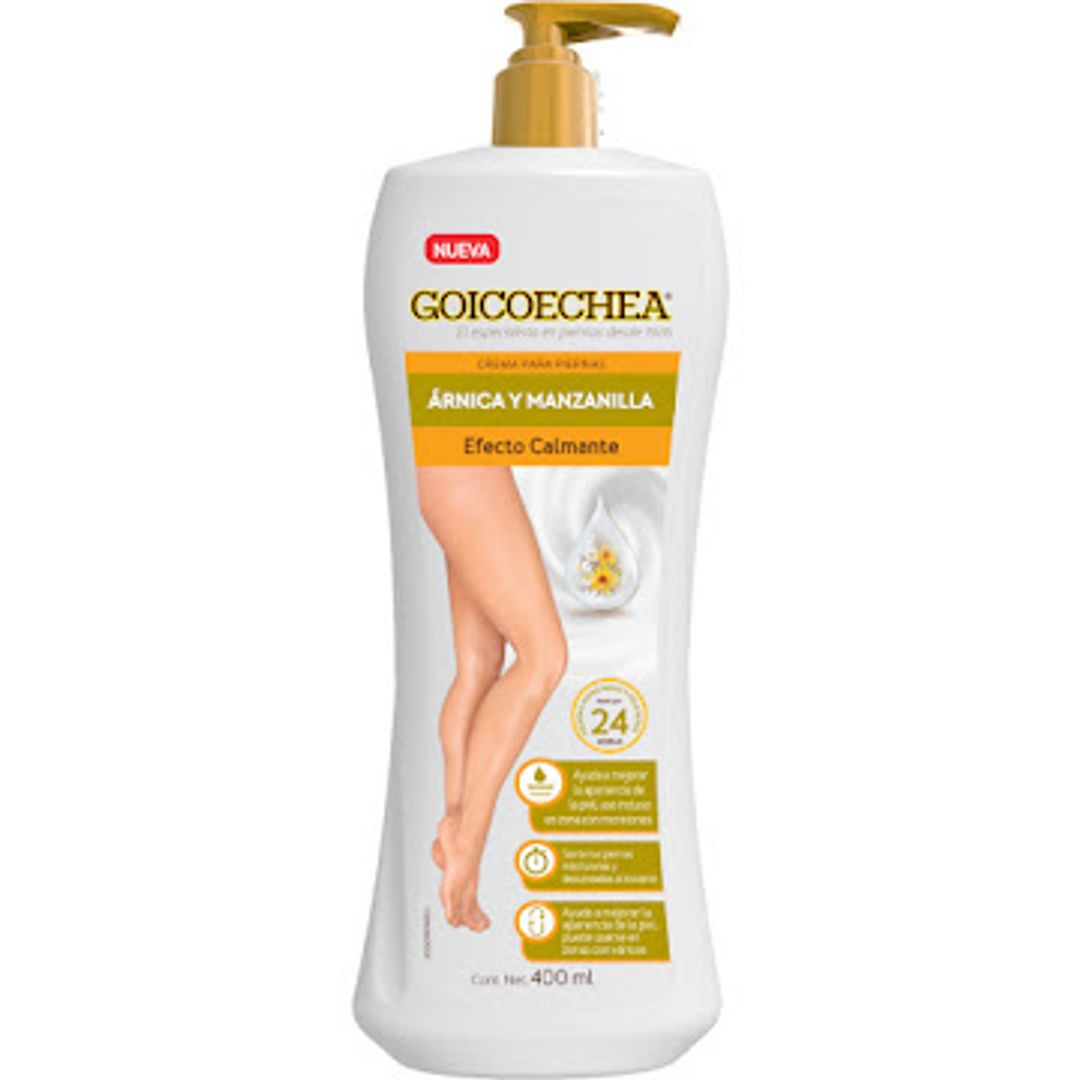 Crema Corporal Goicoechea Frescura Arnica Y Manzanilla X 400 Ml