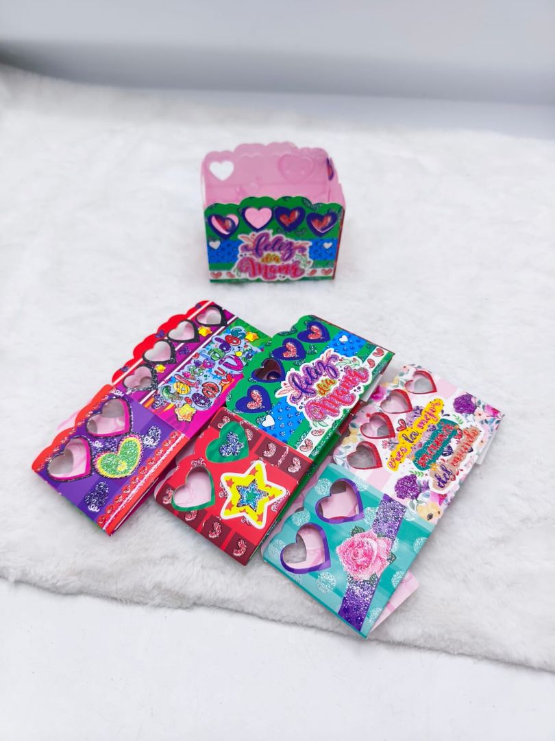 caja ancheta pequeña escarchada (mamá)