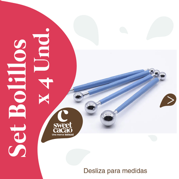 Set de Bolillos Metálicos x 4 unid. - imagen 1