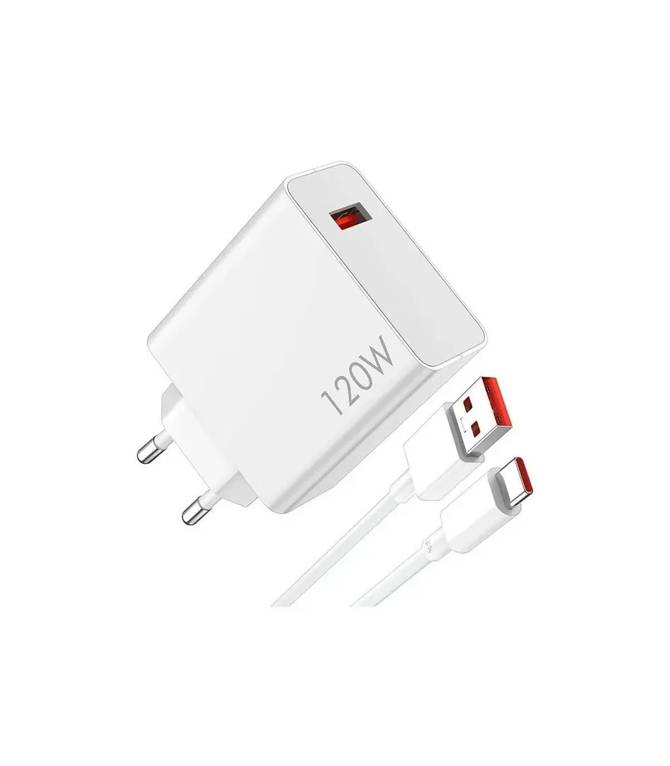 CARGADOR SUPER CARGA RAPIDA 120W TIPO C