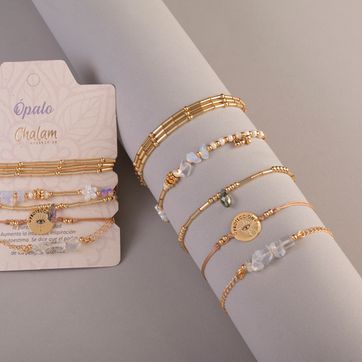 Juego de Pulseras Piedras Naturales: Ópalo - imagen 1