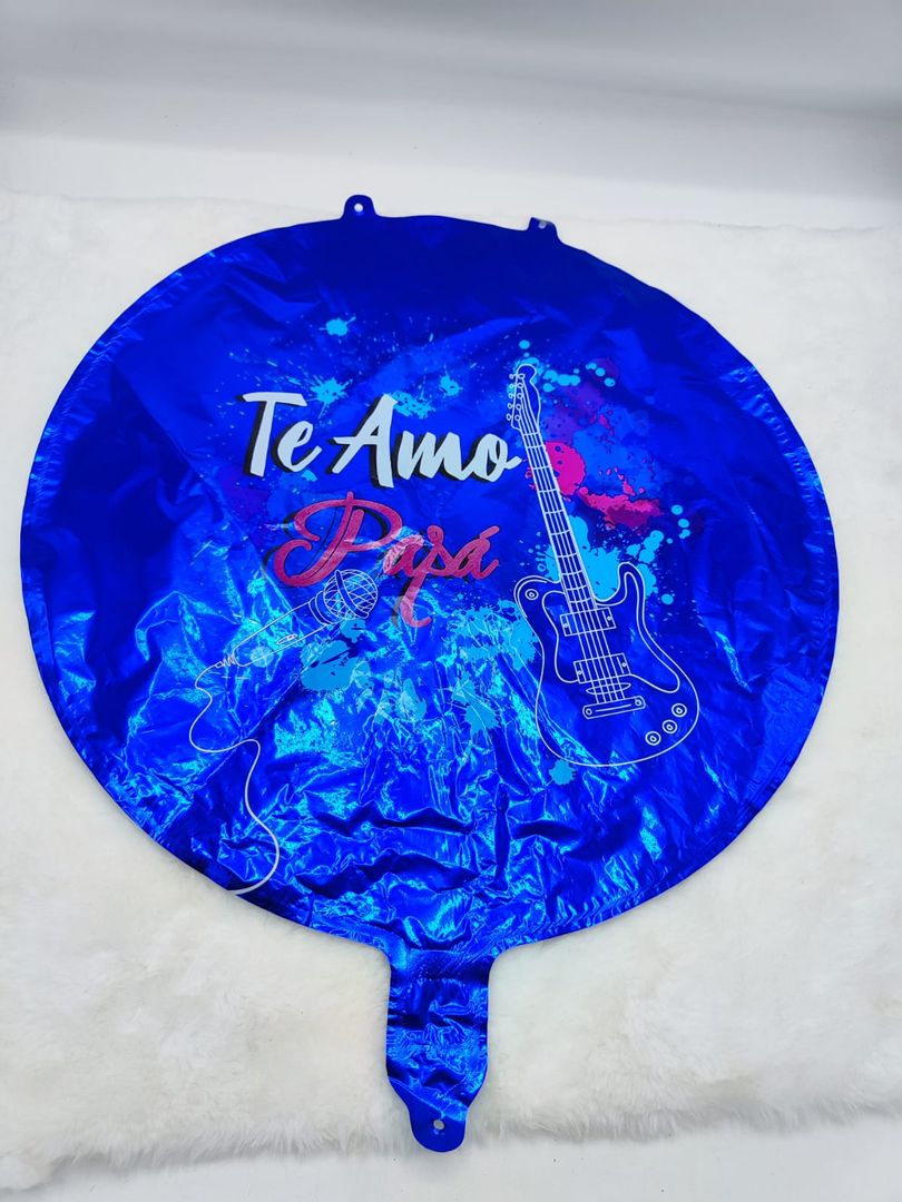 Globos con mensaje de padre 