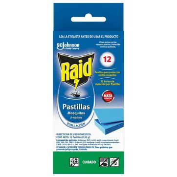 Imagen del producto RAID PASTILLAS RPTO X 12 UND