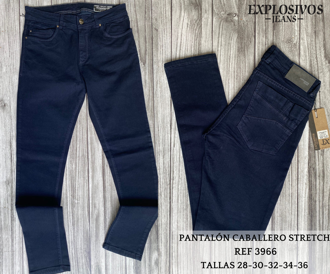 PANTALON CABALLERO JEAN STRETCH