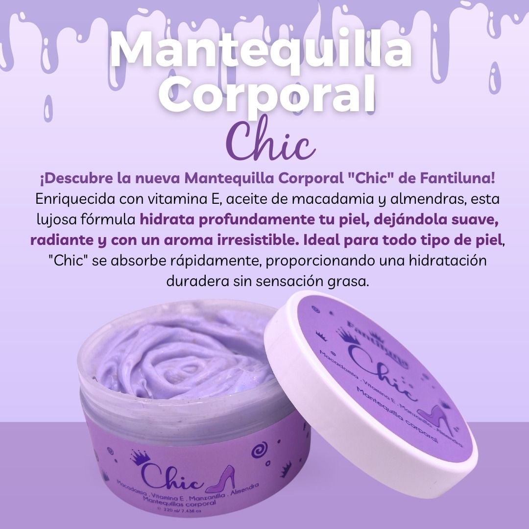 Mantequilla Corporal Fantiluna Con destellos