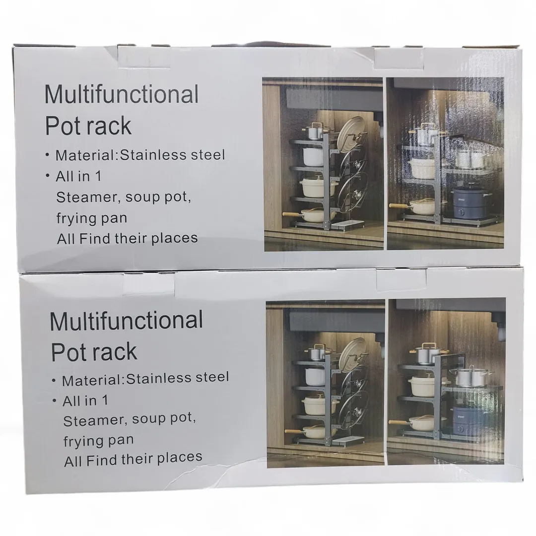 ESTANTE ORGANIZADOR OLLAS Y TAPAS METALICO GRANDE