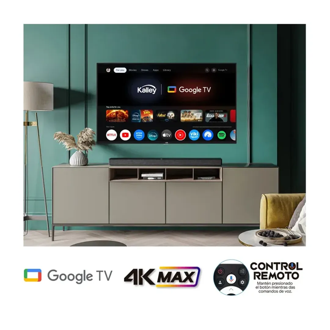 LED KALLEY 65" GOOGLE 4K MAX CONTROL VOZ