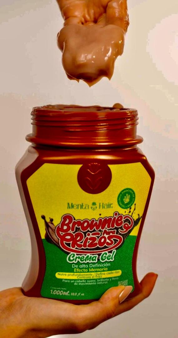 MENTA HAIR BROWNIE PARA RIZOS CREMA GEL