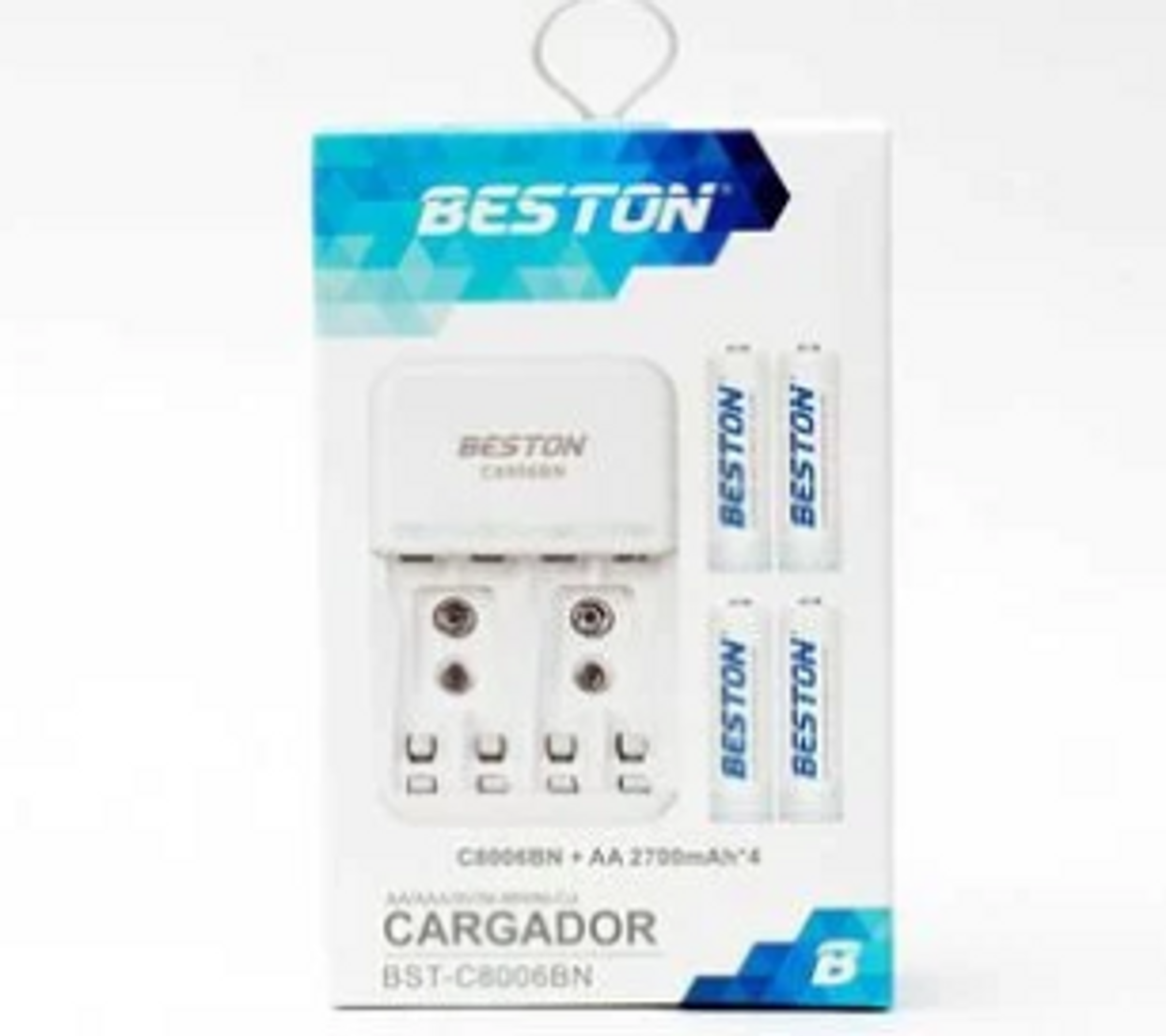 CARGADOR BESTON BST-C8001BN 4 AA 2700MAH