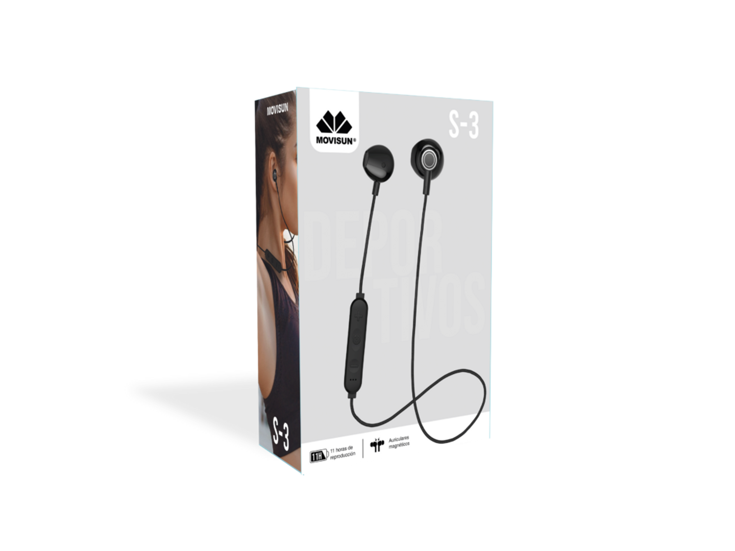 AUDIFONOS INALAMBRICOS - MOVISUN - CON CABLE S3 PRO