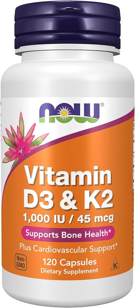 Vitamina D3 y K2 1000 IU K2 120 Cap Now