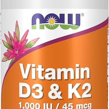 Vitamina D3 y K2 1000 IU K2 120 Cap Now - imagen 1