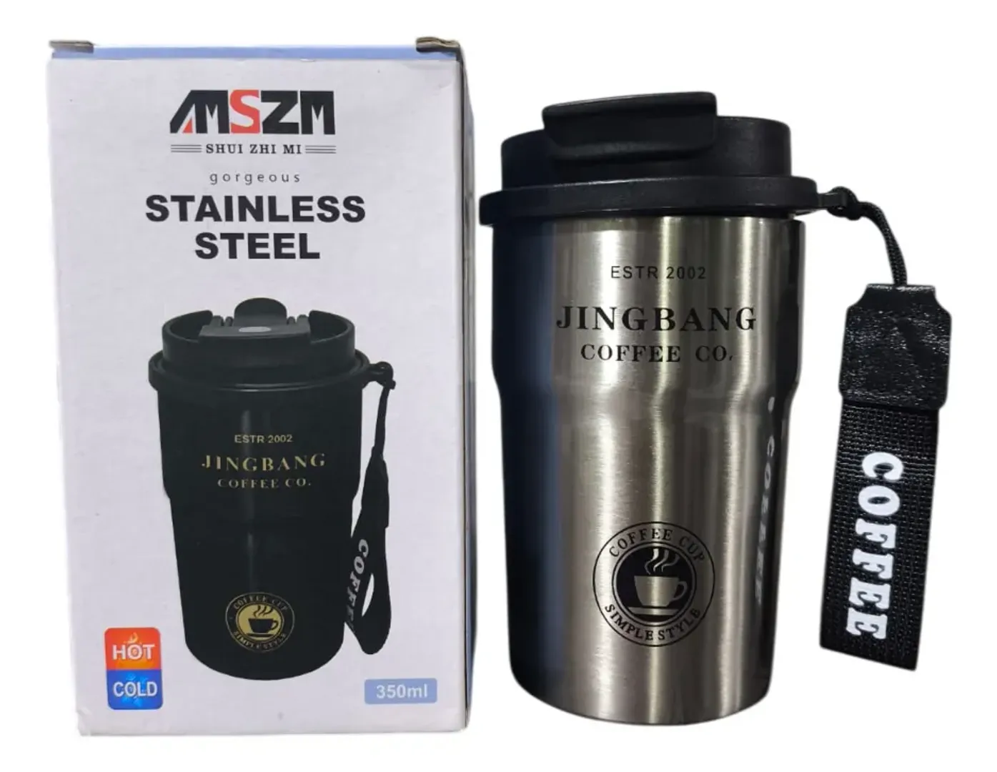 TERMO TAZA CAFE BOTELLA VASO PORTATIL