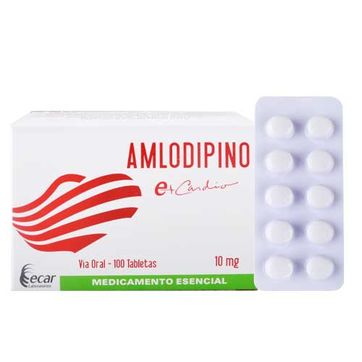 Imagen del producto AMLODIPINO 10MG ECAR SOB X 10 TAB